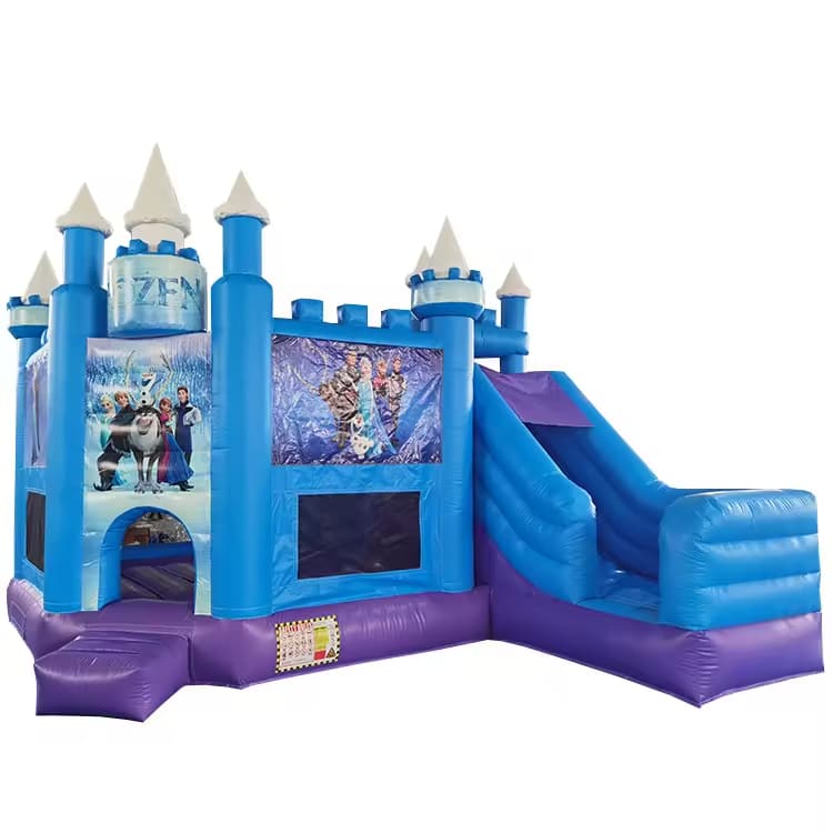  Dry Jumping Castle with Slide and Pool Frozen Elsa Inflatable Bouncer