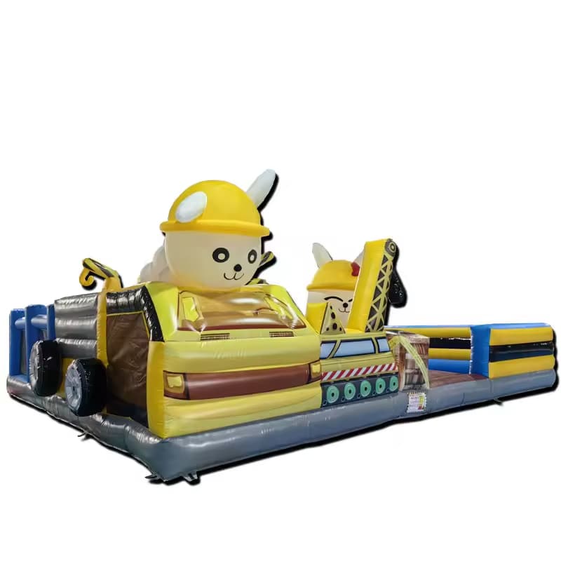 Kids Inflatable Obstacle Course Commercial Bounce House Amusement Park