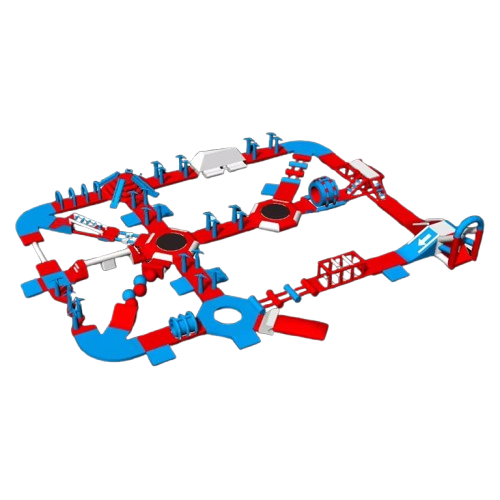  Inflatable Obstacle Course Floating Theme Inflatable Water Park 