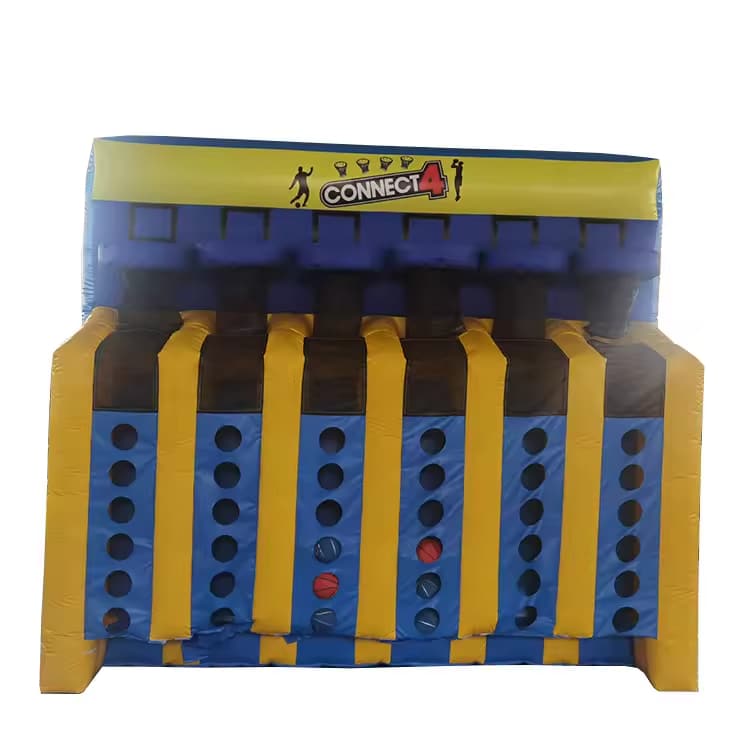 Connect 4 inflatable basketball ball