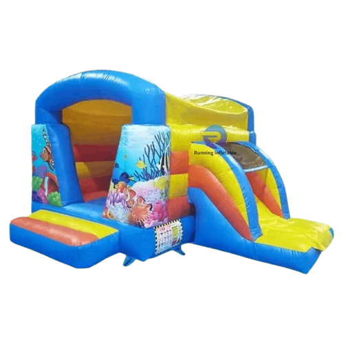 Giant Inflatable Bounce House Amusement Zoo Park Inflatable Bouncer Combo for Kids